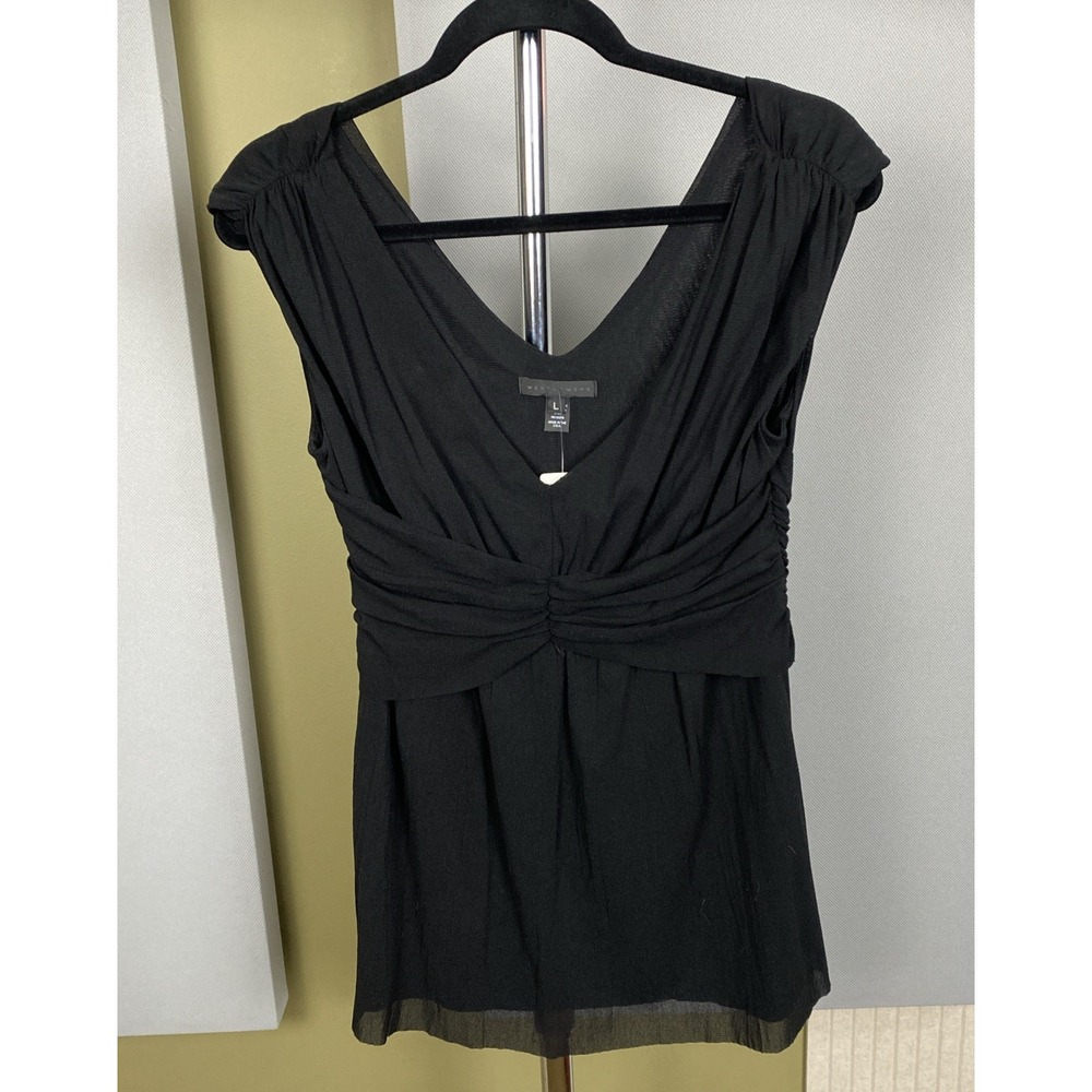 Weston Wear  Ruched‎  Front & Back Sleeveless Top Size Large